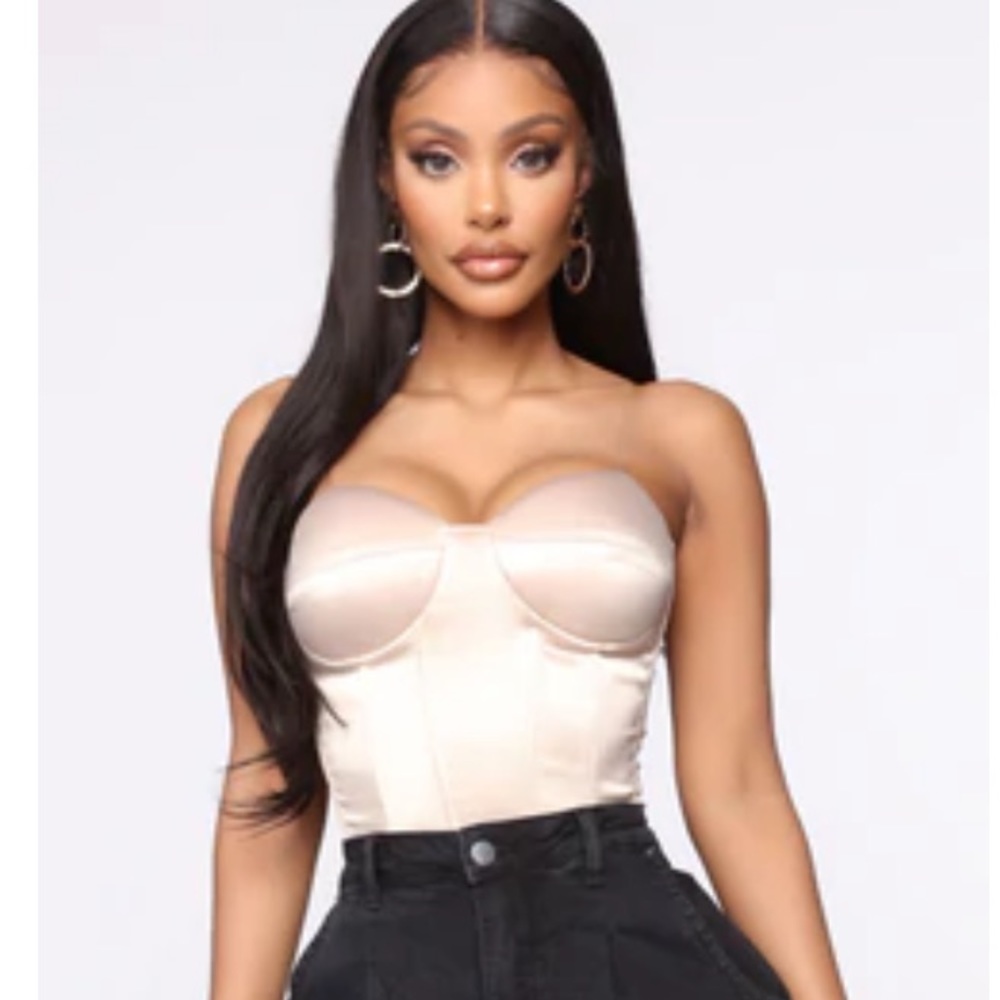Fashion Nova Satin Corset